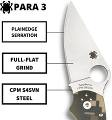 Spyderco Para 3 G-10 CAMO C223GPCMO