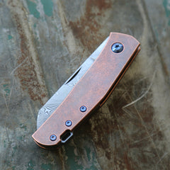 Anso Copper Monte Carlo with Damasteel Blade