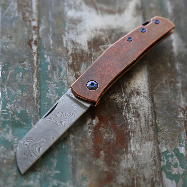 Anso Copper Monte Carlo with Damasteel Blade