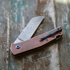 Anso Copper Monte Carlo with Damasteel Blade