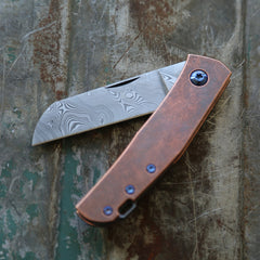 Anso Copper Monte Carlo with Damasteel Blade