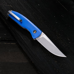 Tobin Blue and White Stripe Folder