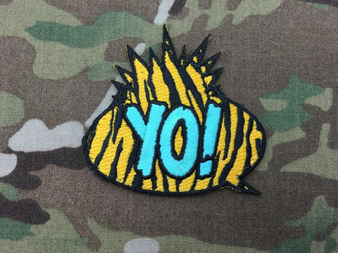 Yellow Zebra YO! Patch - Free Shipping