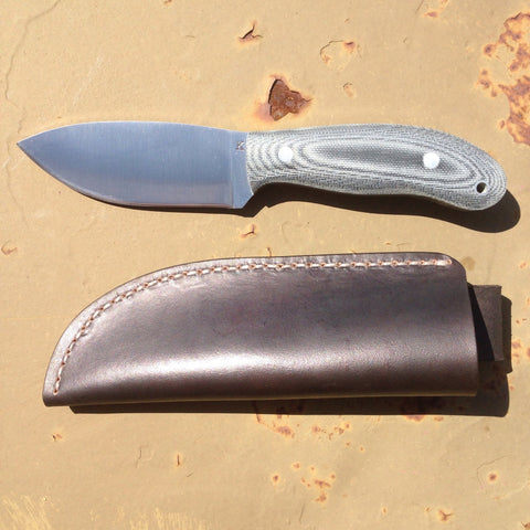 JK Handmade Knives Kentucky Woodsman w/ leather - Free Shipping