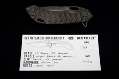 Olamic Sculpted PVD Stonewashed Wayfarer 247 - Free Shipping