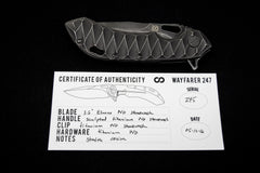 Olamic Sculpted PVD Stonewashed Wayfarer 247 - Free Shipping