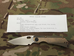 Duane Dwyer Custom SnG Tanto Stepped Titanium with Ambi clip - Free Shipping