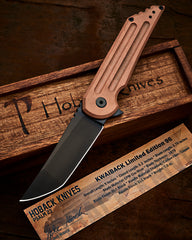 Hoback Custom Limited Edition Psalm Copper Kwaiback DLC Titanium & Carbon Fiber - Free Shipping