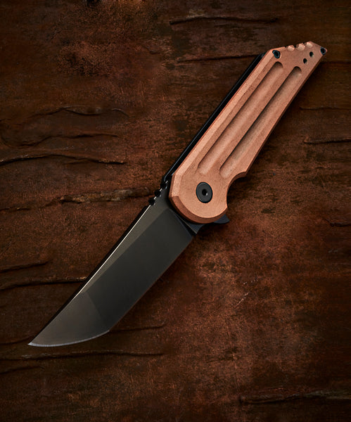 Hoback Custom Limited Edition Psalm Copper Kwaiback DLC Titanium & Carbon Fiber - Free Shipping