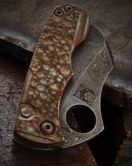 Kingdom Armory Antiqued Copper Damascus Spade - Free Shipping