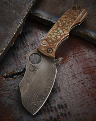 Kingdom Armory Antiqued Copper Damascus Spade - Free Shipping