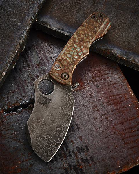 Kingdom Armory Antiqued Copper Damascus Spade - Free Shipping