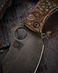 Kingdom Armory Antiqued Copper Damascus Spade - Free Shipping