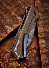 Mike Shiffer Damascus Mokuti Mini Mastodon - Free Shipping