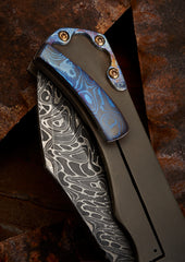 Mike Shiffer Damascus Mokuti Mini Mastodon - Free Shipping