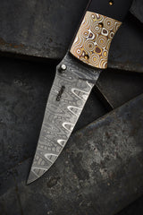 Sean O'Hare Mokume and Damascus Eclipse - Free Shipping