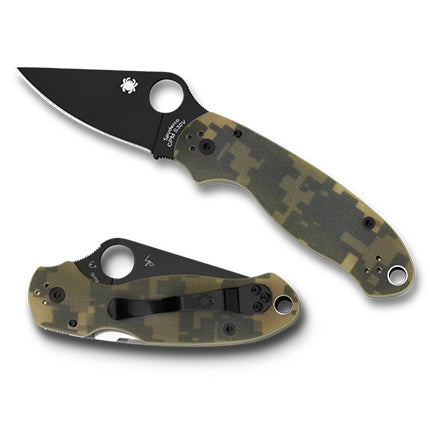 Spyderco Camo Para 3 Black Blade C223GPCMOBK