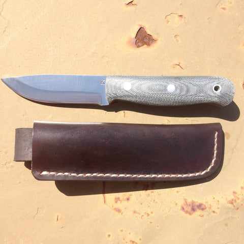 JK Handmade Knives Model 5 w/ leather - Free Shipping