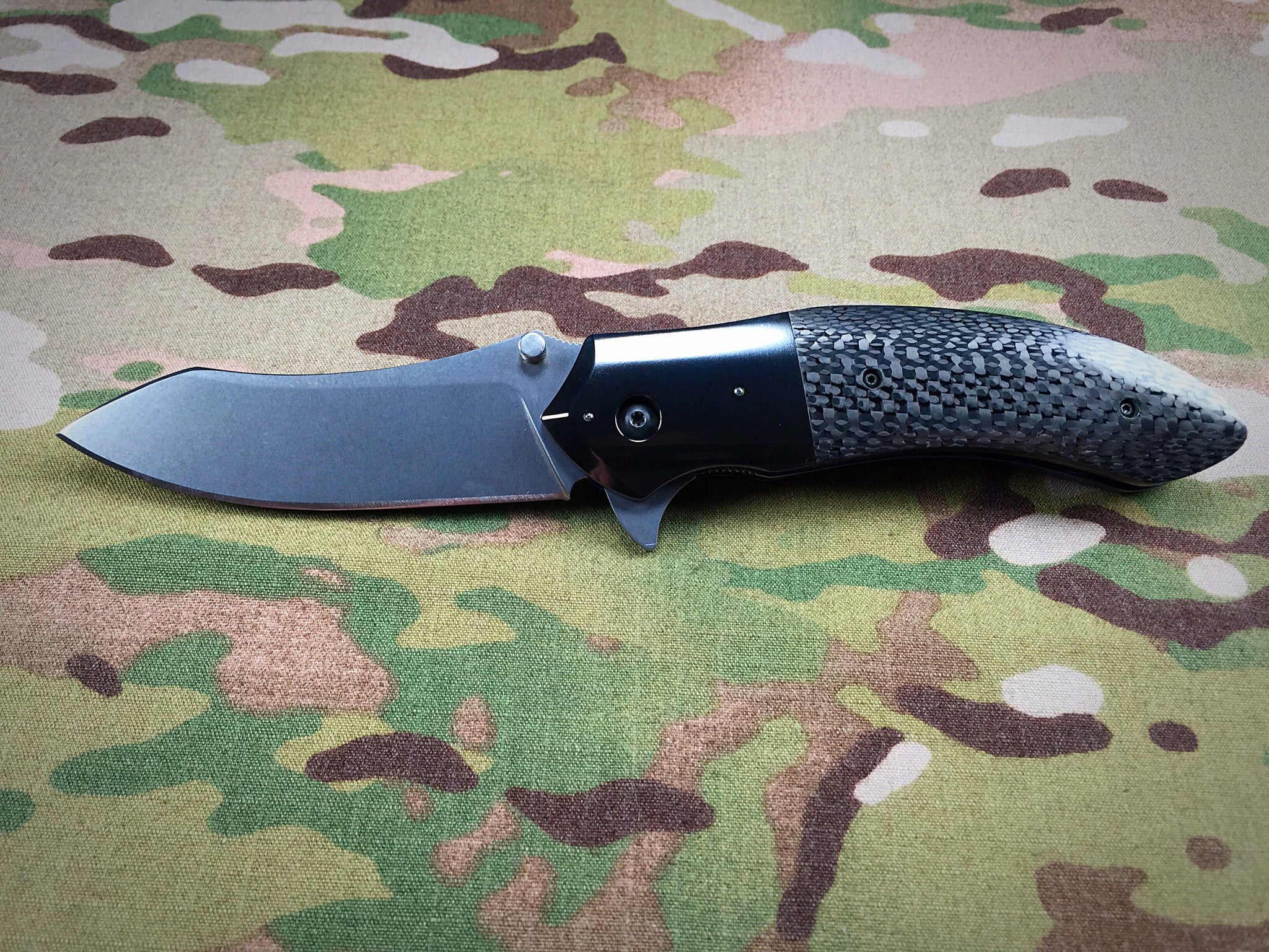 Peter Martin Zirconium and Carbon Fiber flipper- Free Shipping