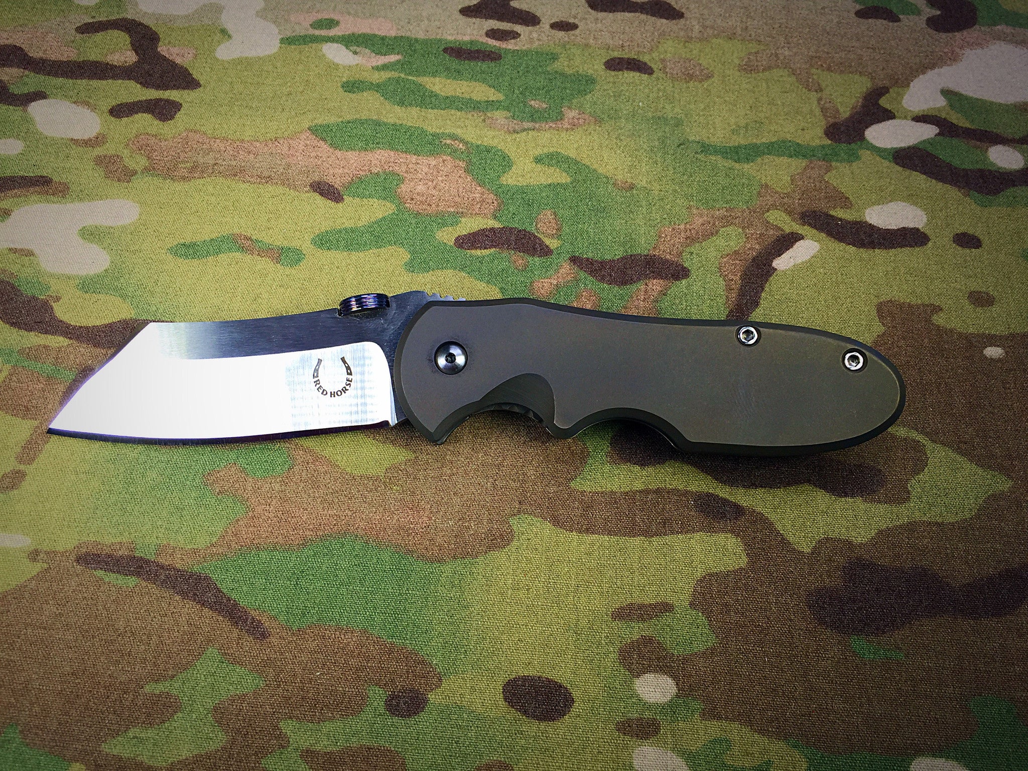 Red Horse Knives Full Titanium Chopper - Free Shipping