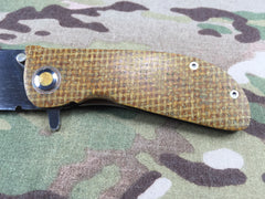 Dark Earth Tactical Thunderstorm Kevlar, Jasper & Mokume Hundo UltraLight flipper - Free Shipping