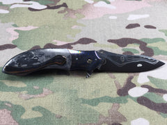 Peter Martin Moku-Ti and Marbled Carbon Fiber flipper- Free Shipping