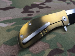 Dark Earth Tactical Thunderstorm Kevlar, Jasper & Mokume Hundo UltraLight flipper - Free Shipping