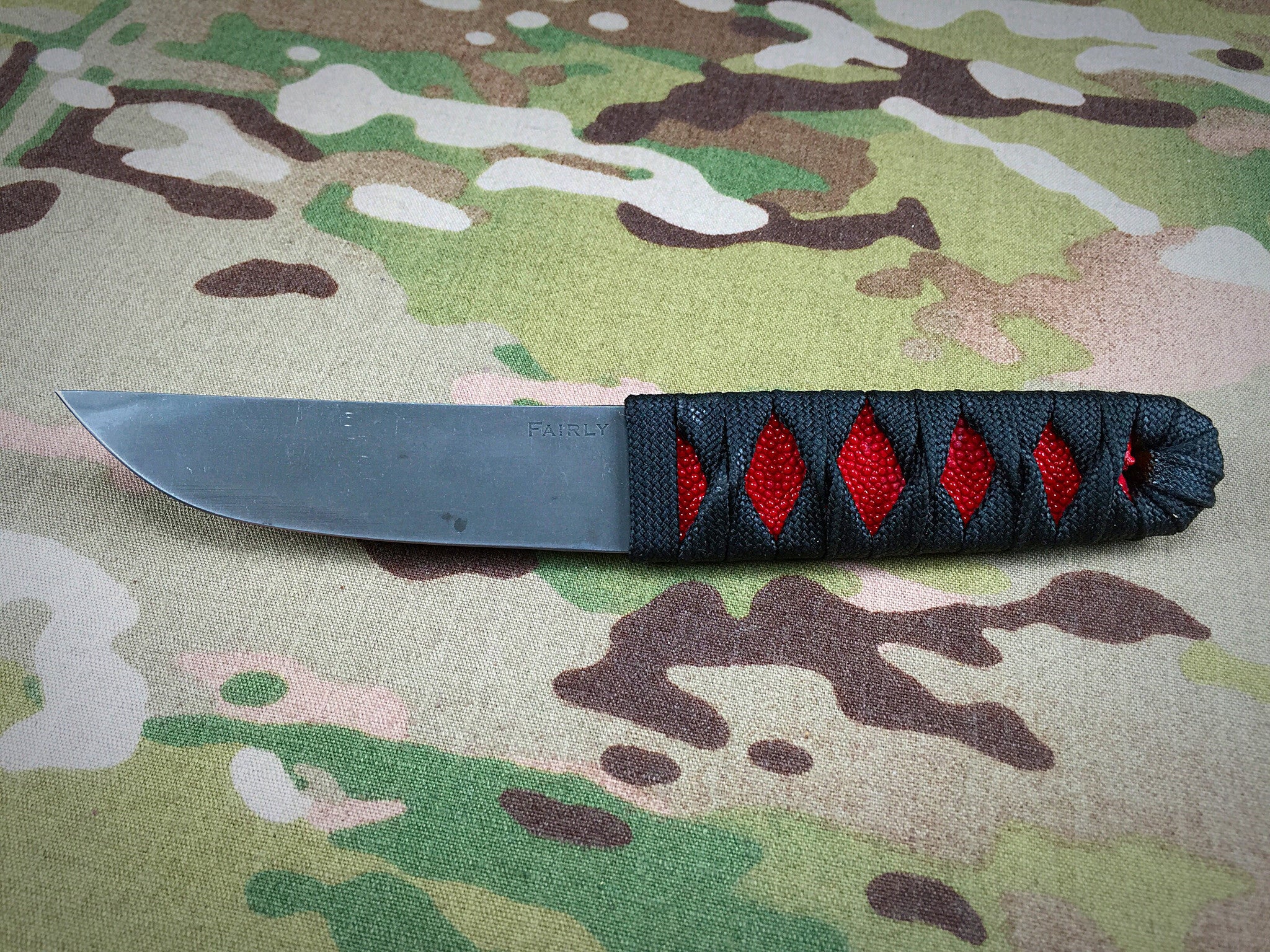 Daniel Fairly Tsuka Maki over Red Stingray Kwaiken - Free Shipping