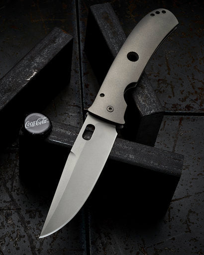 Tom Mayo T-Rex Covert 6K titanium framelock folding knife