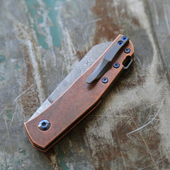 Anso Copper Monte Carlo with Damasteel Blade