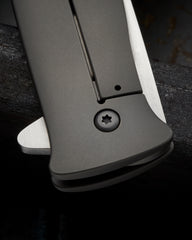 Tom Mayo Lefty Dr. Death flipper folding knife - detail view 6