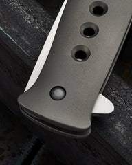 Tom Mayo Lefty Dr. Death flipper folding knife - detail view 8