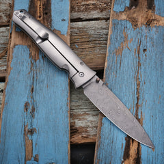 Tom Mayo Hand Carved Damasteel Dr. Death