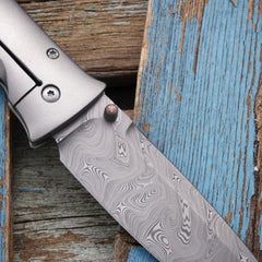 Tom Mayo Hand Carved Damasteel Dr. Death