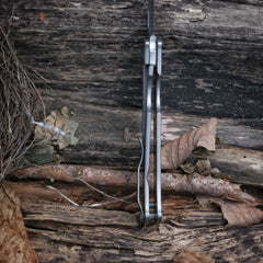 Tom Mayo XL Flat Scale Moran Bowie folding knife - detail view 2