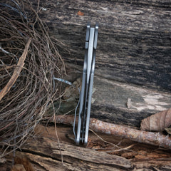 Tom Mayo XL Flat Scale Moran Bowie folding knife - detail view 4