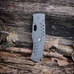 Tom Mayo XL Flat Scale Moran Bowie folding knife - detail view 7