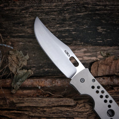 Tom Mayo XL Flat Scale Moran Bowie folding knife - detail view 8