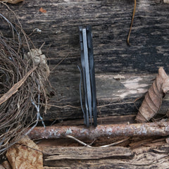 Tom Mayo Damascus wharncliffe folding knife - detail view 4