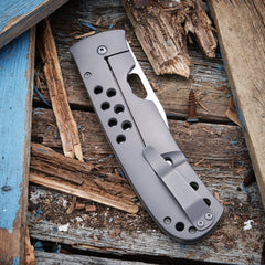 Tom Mayo Bowie XL folding knife - detail view 3