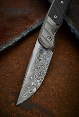 Clyde Challenor Custom Damascus and CF Hornet - Free Shipping