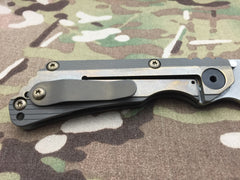 Duane Dwyer Custom SnG Tanto Stepped Titanium with Ambi clip - Free Shipping