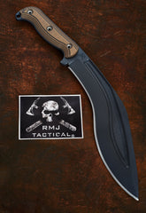 RMJ Tactical Kukri with Upgraded Leather Sheath - Free Shipping