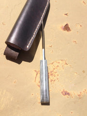 JK Handmade Knives Urban Backup w/ leather - Free Shipping