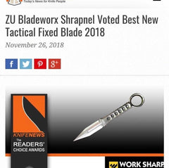 ZU Bladeworx Shrapnel Type 2 (Tanto) - Only 1 available