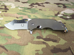 Red Horse Knives Full Titanium War Pig with Timascus - Free Shipping