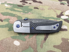 Steven Kelly Gulo Bolster Lock with Chad Nichols Stainless Damascus  - Free Shipping
